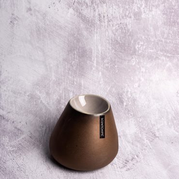 Αρωματιστής Scentchips με Επίστρωση Πορσελάνης 'Bulb Bronze' Ασύμμετρος 850153